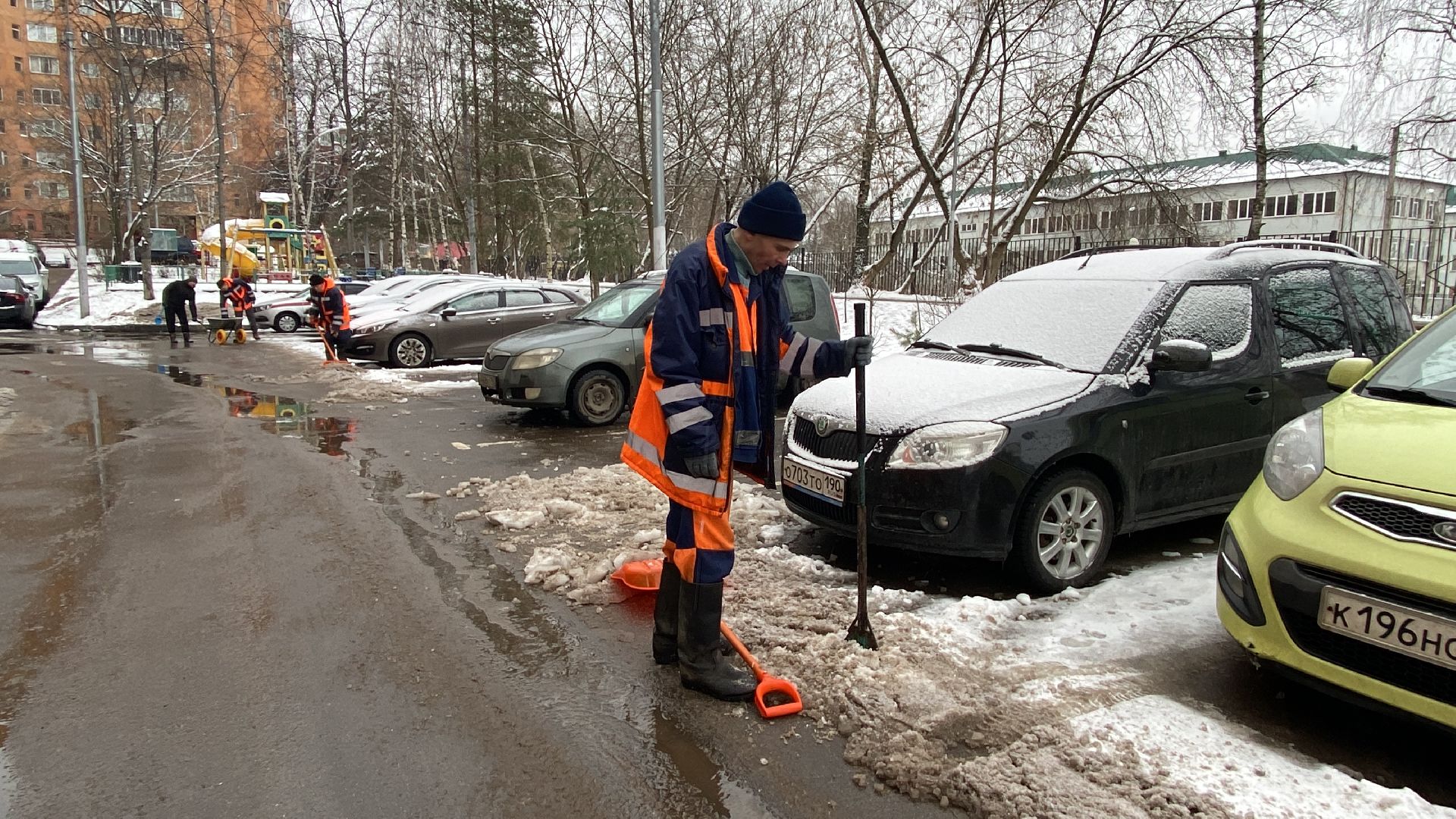 Снег, Лед, Реагент, Уборка дворов, вертикалки,