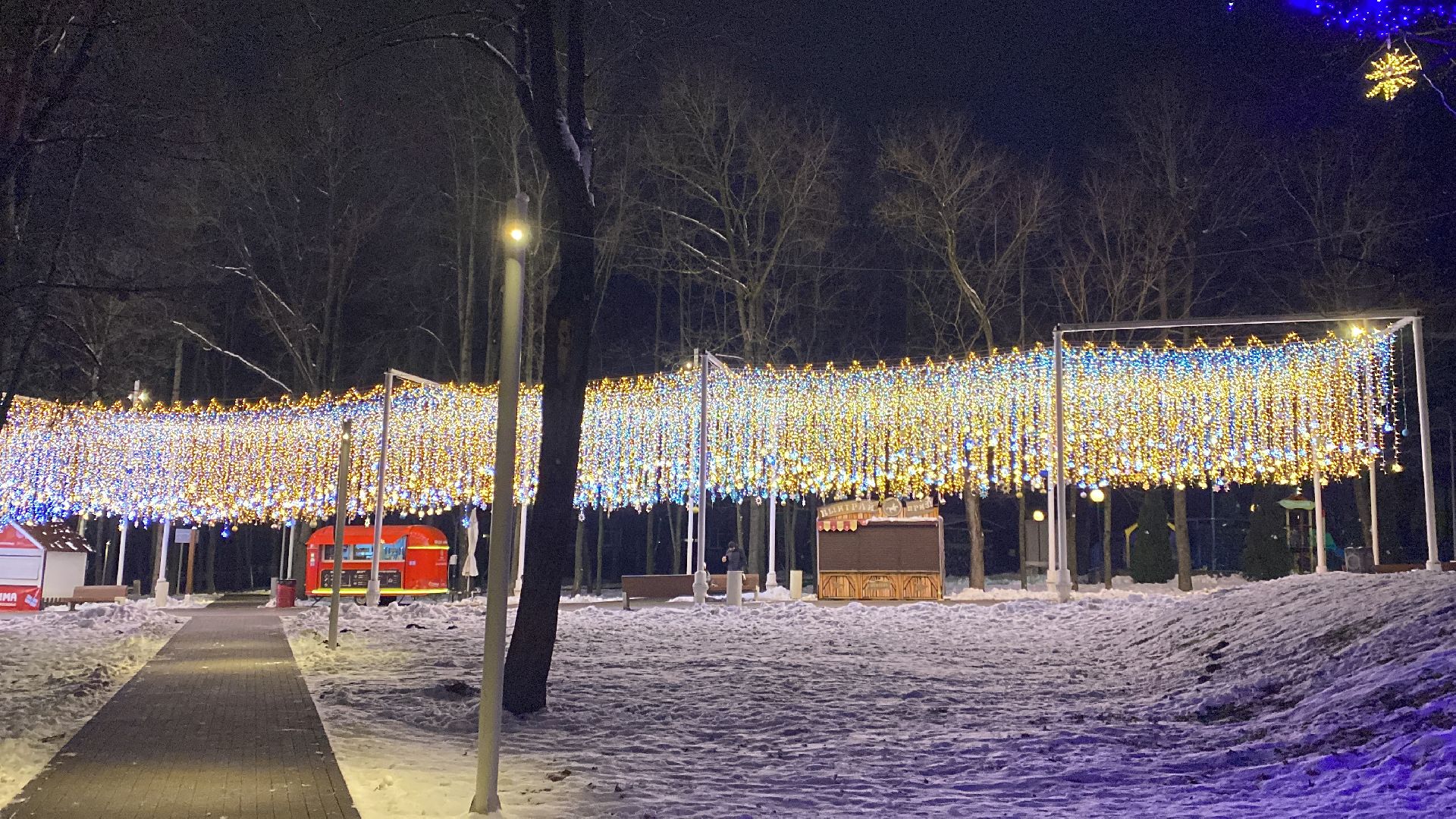 Украшение парка, Праздник, вертикалки,