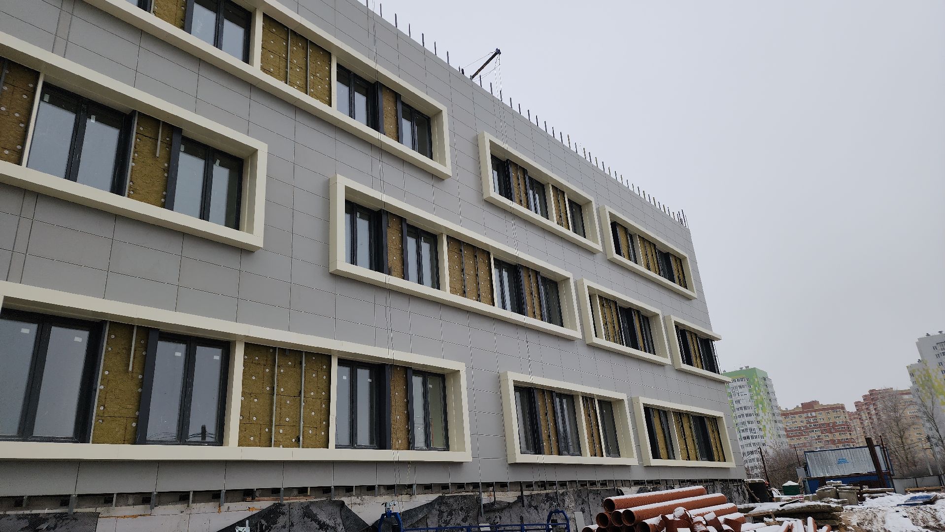 строительство, здравоохранение, поликлиника, Лосино-Петровский, вертикалки,