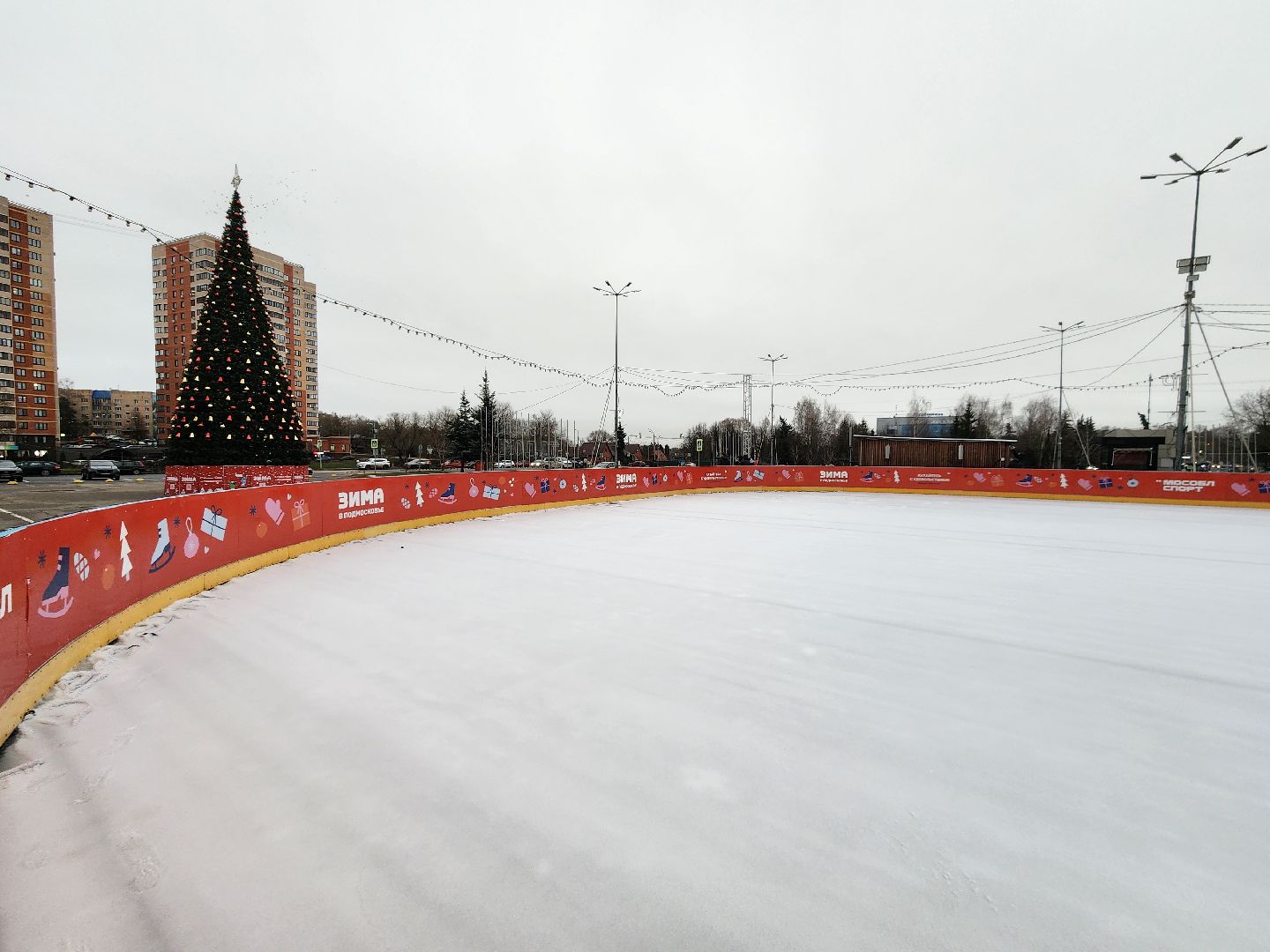 Чехов, Советская площадь, новогодняя елка, встреча с Дедом Морозом, акция Елка желаний, ледовый каток, Зима в Подмосковье, глава округа Михаил Собакин, вертикалки,