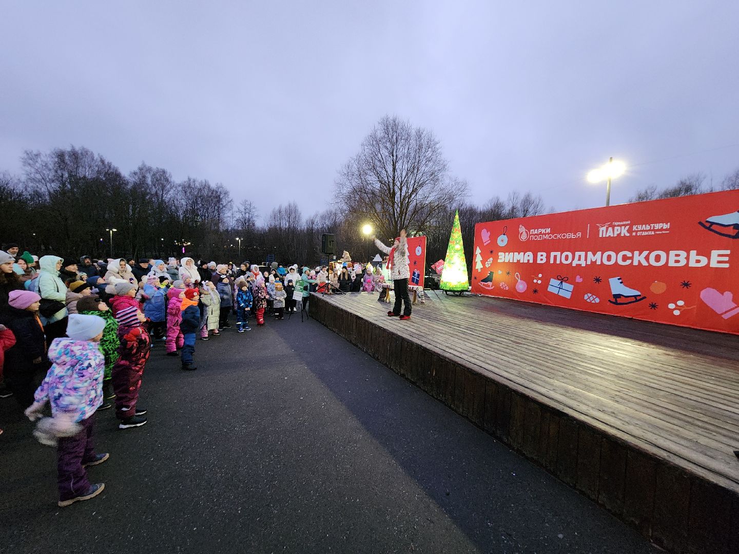Чехов, парк культуры и отдыха, проект Зима в Подмосковье, открытие нового зимнего сезона, мероприятие Парк зажигает огни, народные гуляния и забавы, праздничная программа, анимация, новогодняя елка, зима в подмосковье, вертикалки,