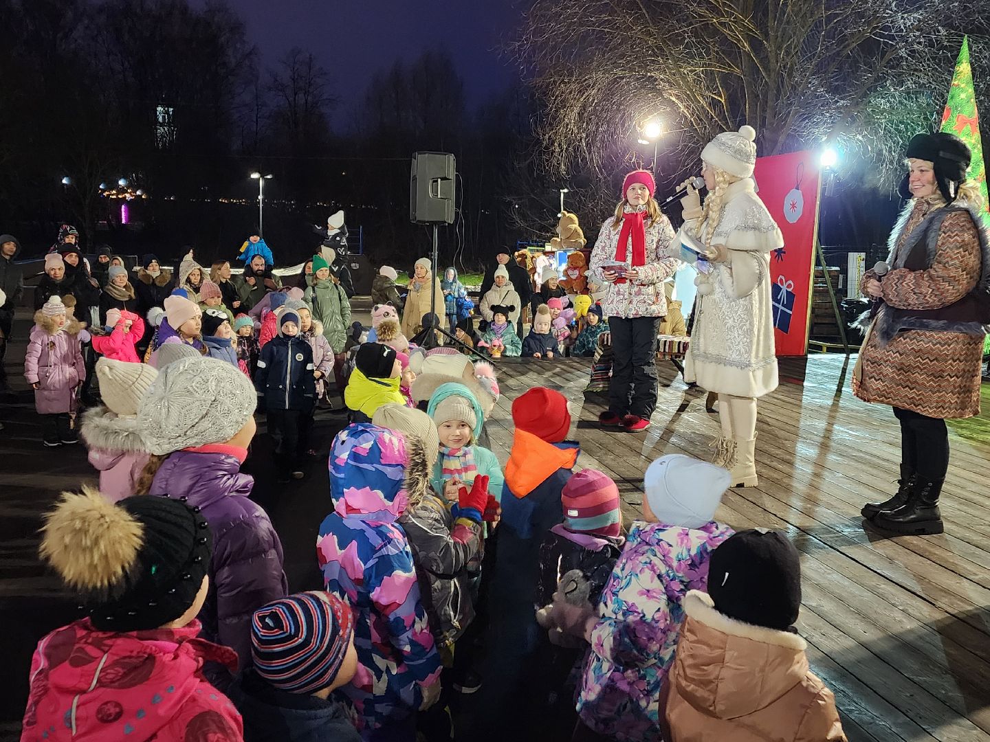 Чехов, парк культуры и отдыха, резиденция деда мороза, почта деда мороза, открытие, праздничная программа, мастер-классы, Зима в Подмосковье, вертикалки,