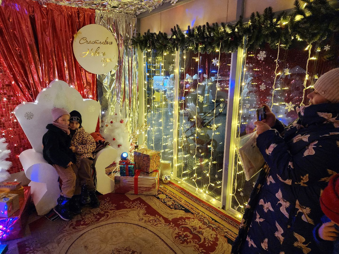 Чехов, парк культуры и отдыха, резиденция деда мороза, почта деда мороза, открытие, праздничная программа, мастер-классы, Зима в Подмосковье, вертикалки,