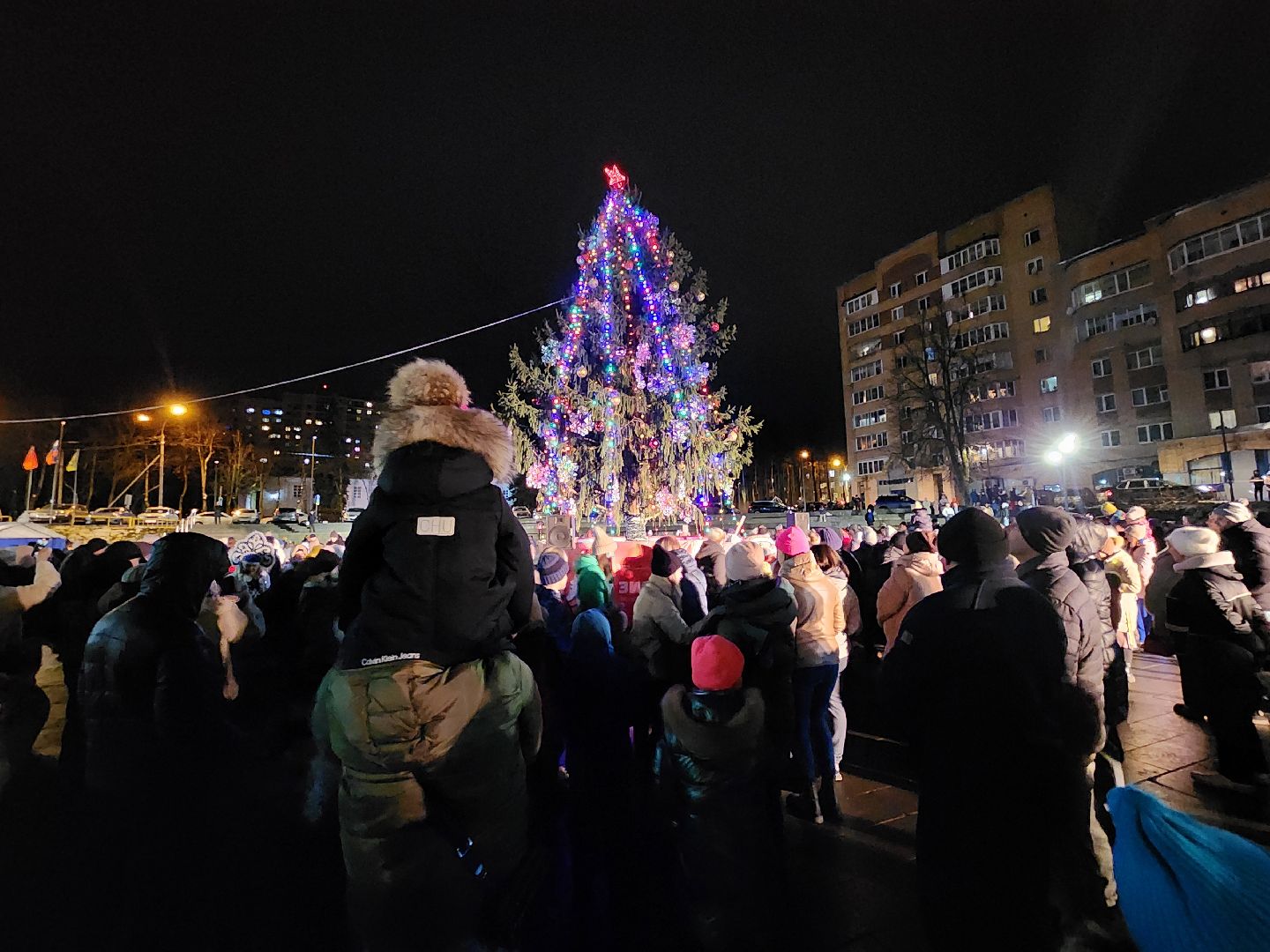 красноармейск, городской округ пушкинский, главная елка, зимний сезон, вертикалки,