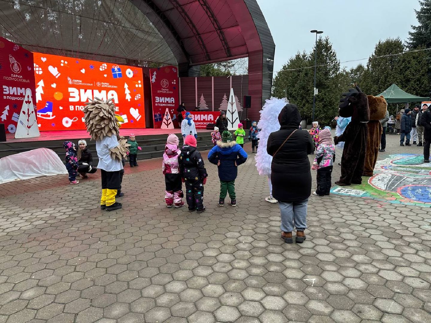 парки домодедово, первый день зимы,дети,