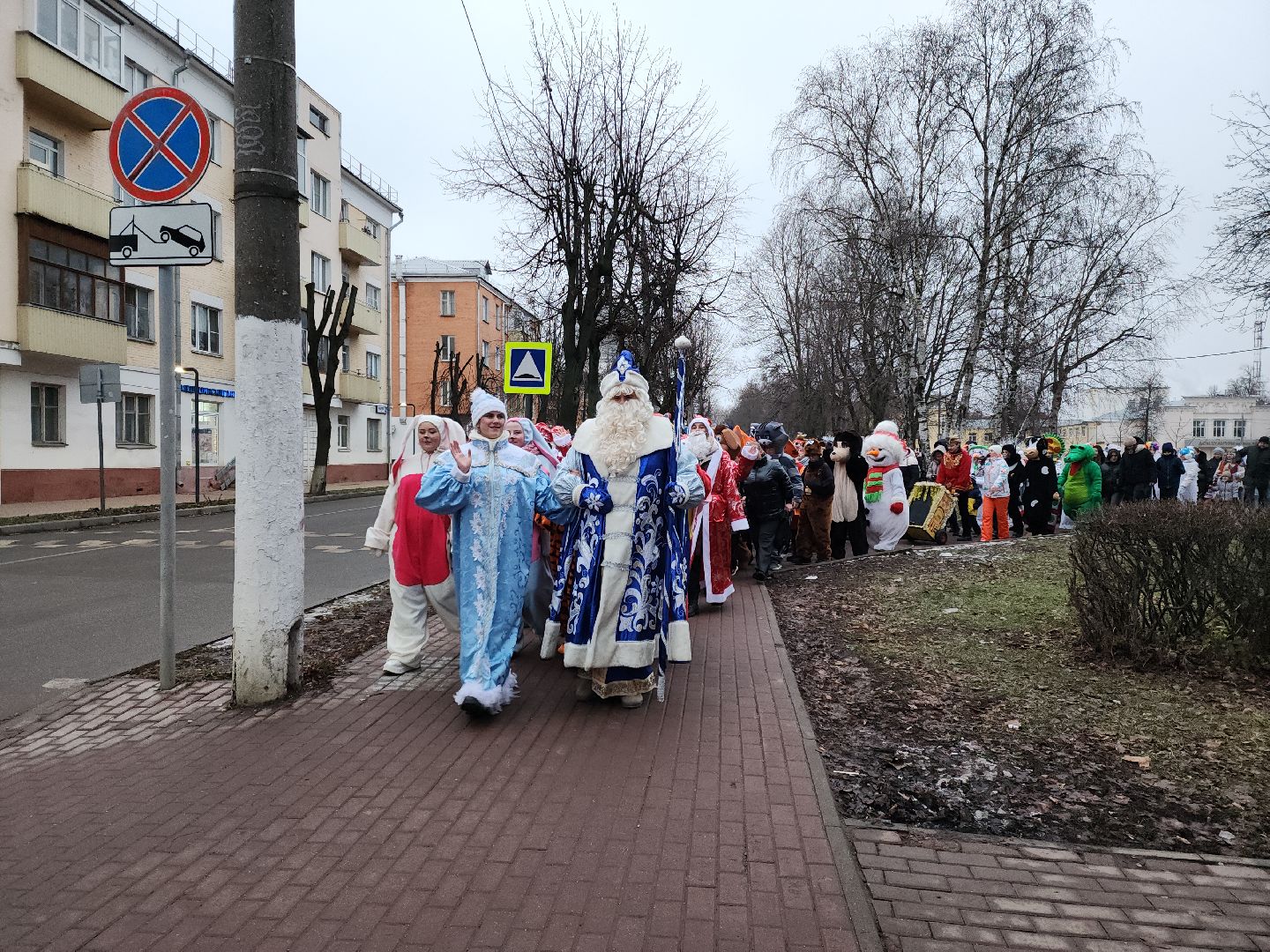 подольск, парк талалихина, зима в подмосковье, парад сказочных героев, вертикалки,