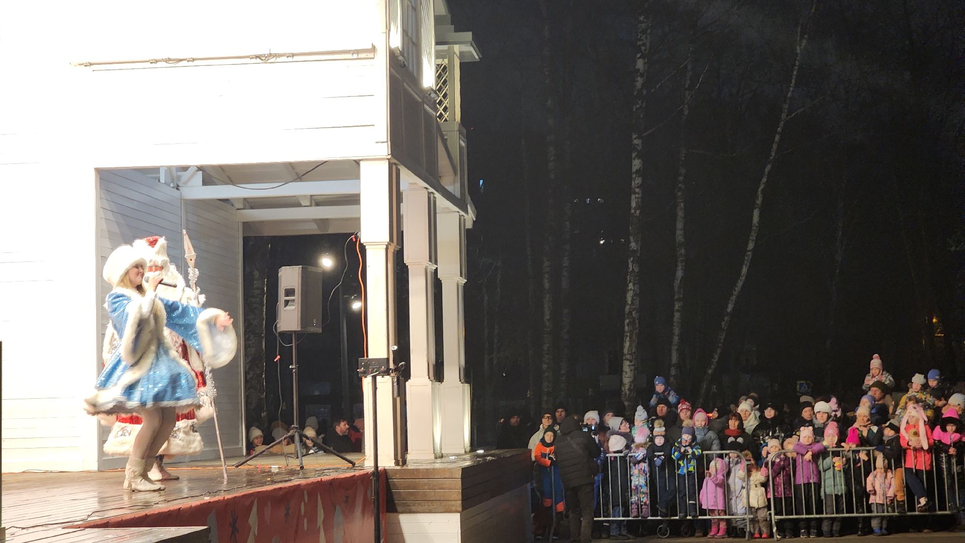 вертикалки, пушкино, дед мороз, новогодняя елка, дети, зажжение елки, зажжение огней на елке,