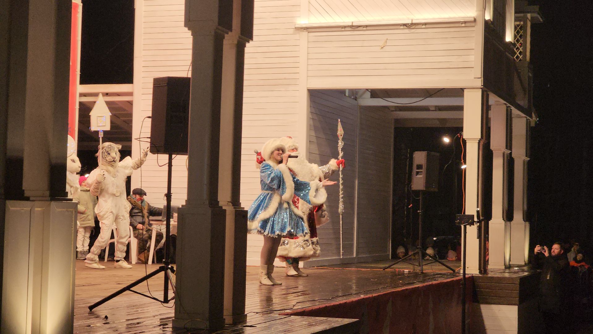 вертикалки, пушкино, дед мороз, новогодняя елка, дети, зажжение елки, зажжение огней на елке,