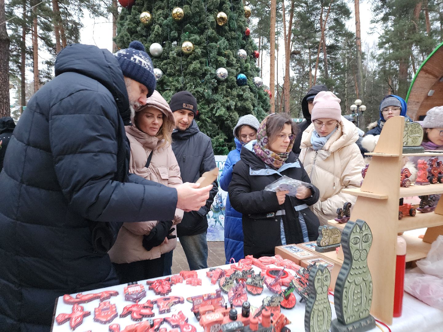 красногорск, зима в подмосковье, детский городок сказочный, световое шоу, дед мороз, елочка зажгись,