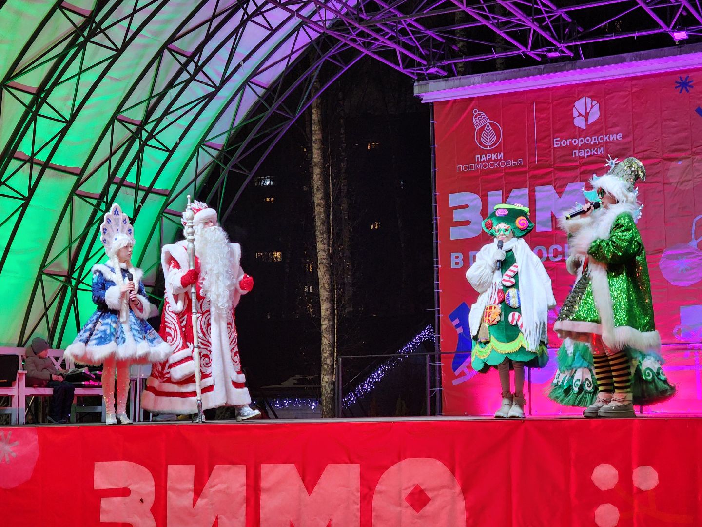 общество, жители, ногинск, парки подмосковья, новогодняя елка, огненное шоу, дети, вертикалки, зима в подмосковье,