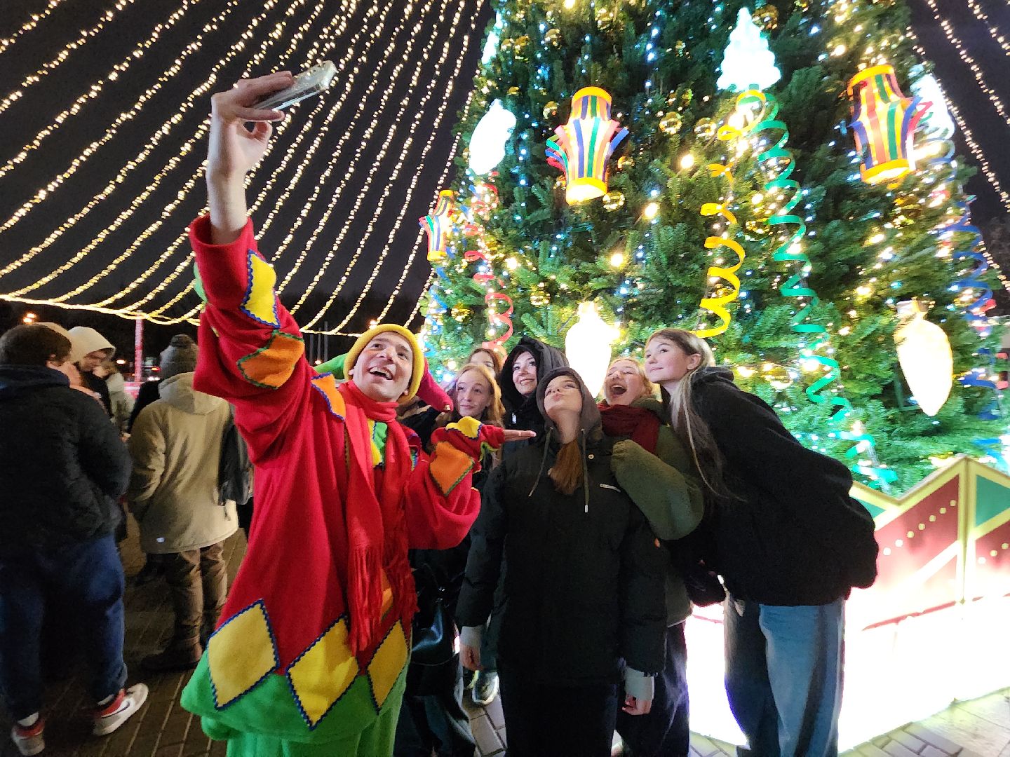 зима в подмосковье, красногорск, ёлка,