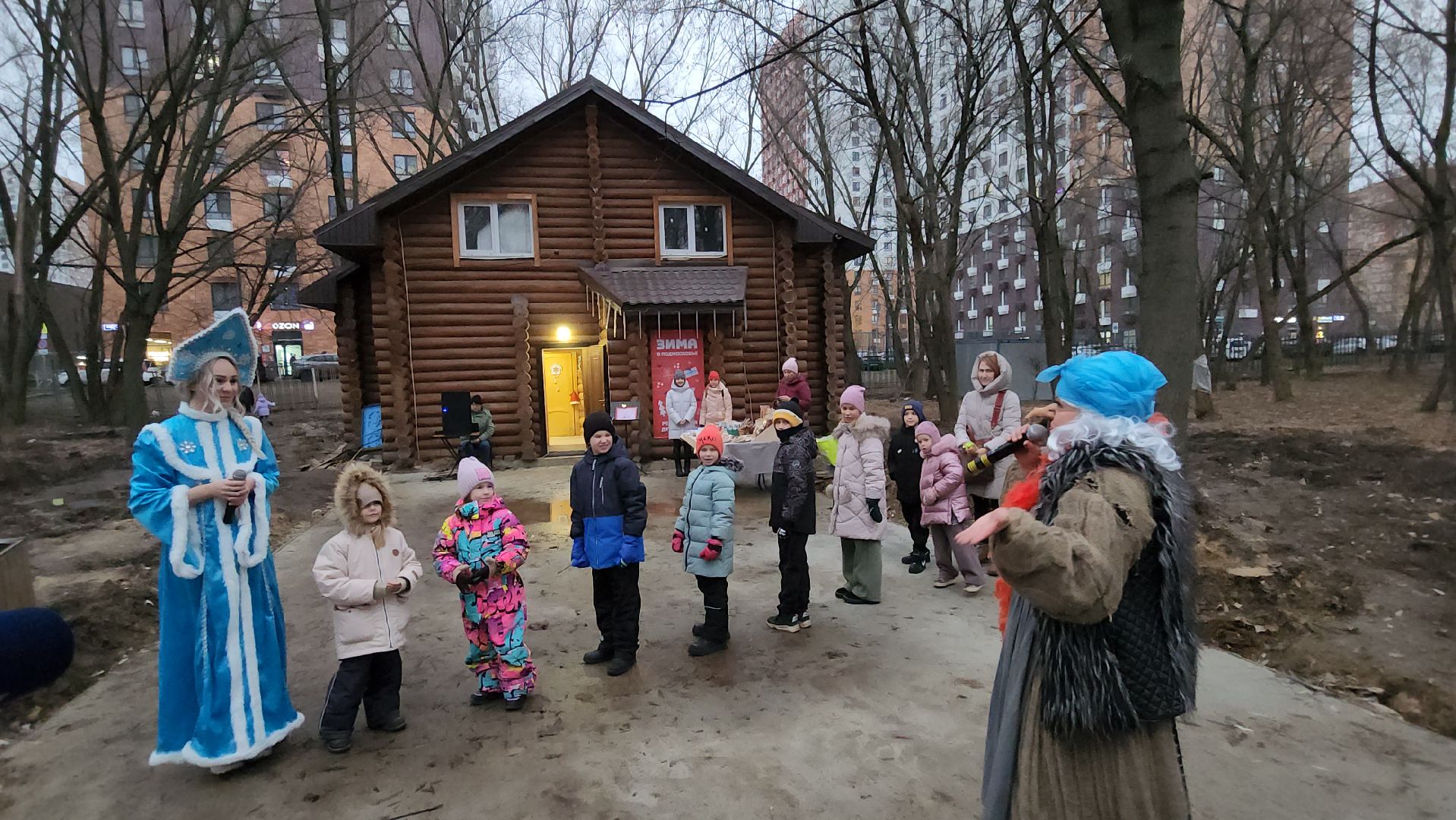 люберцы, резиденция деда мороза, дети, наташинский парк, центральный парк, зима в подмосковье, вертикалки,