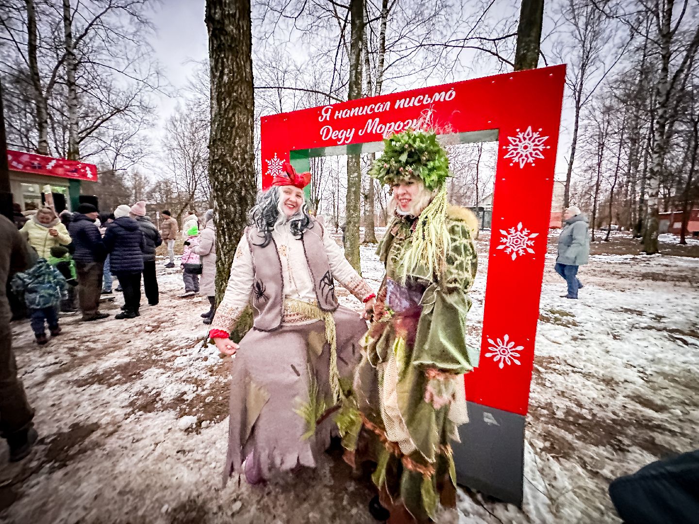 Клин, общество, культура, зима в подмосковье, резиденция деда мороза, вертикалки,