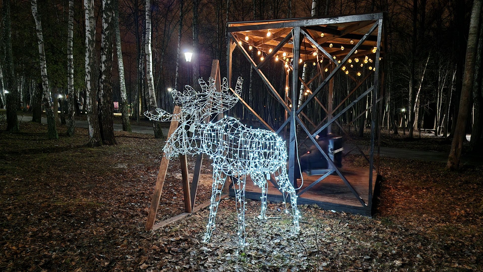 кашира, парк, открытие зимнего сезона, новогодняя елка, вертикалки,зима в подмосковье,