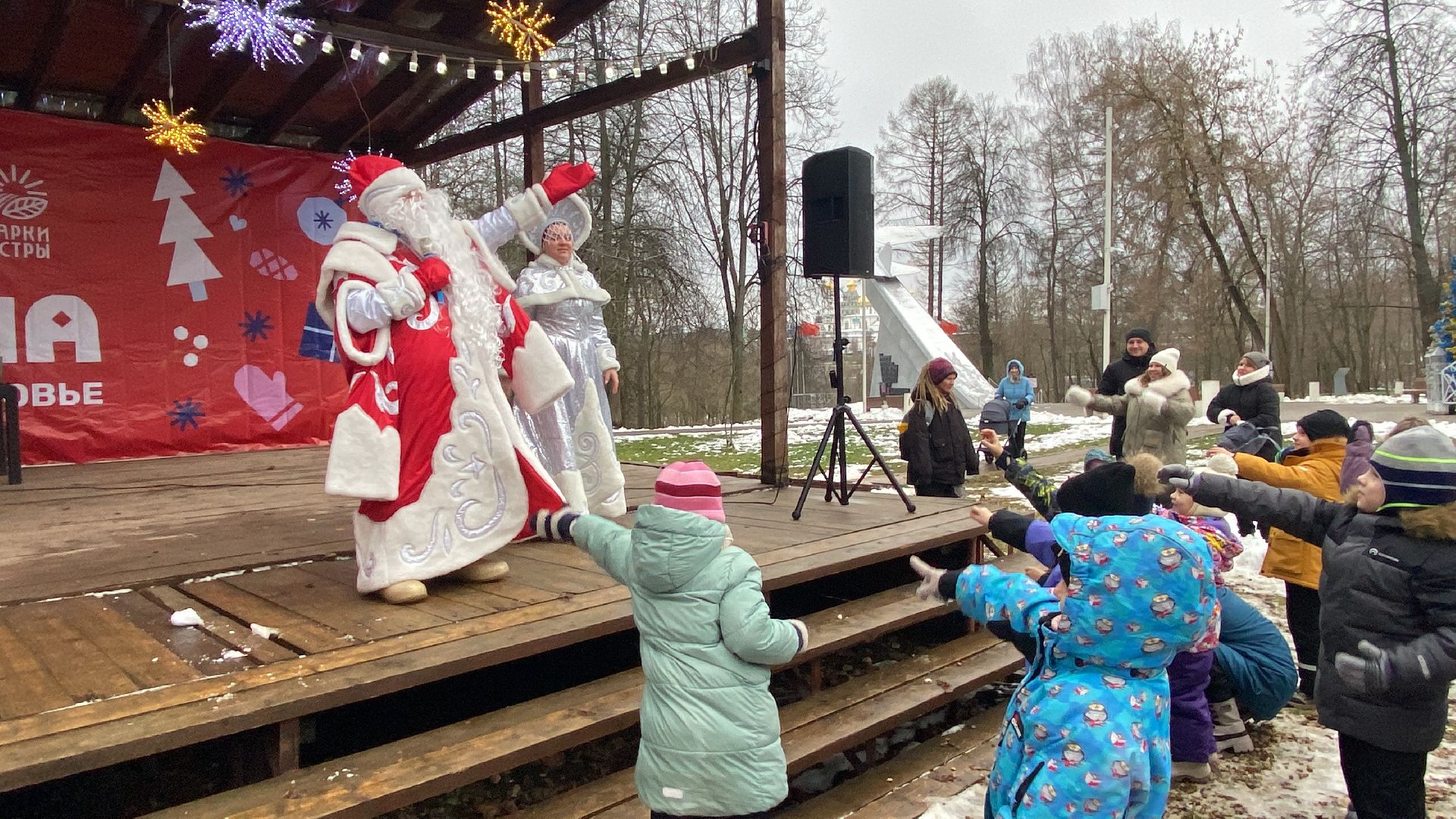 зима в подмосковье, Парк, Дети, вертикалки,
