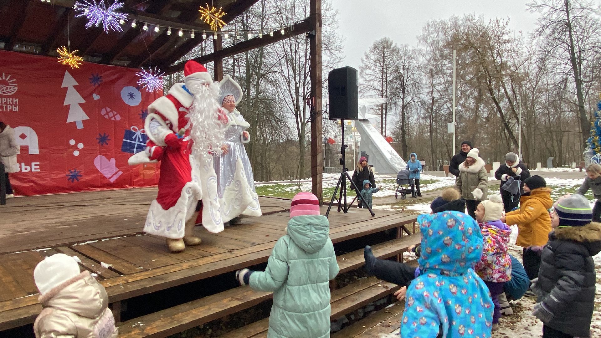 зима в подмосковье, Парк, Дети, вертикалки,