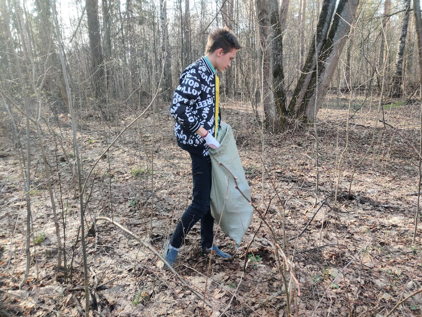 Красноармейск, Пушкинский, уборка, лесопарк, инициатива жителей