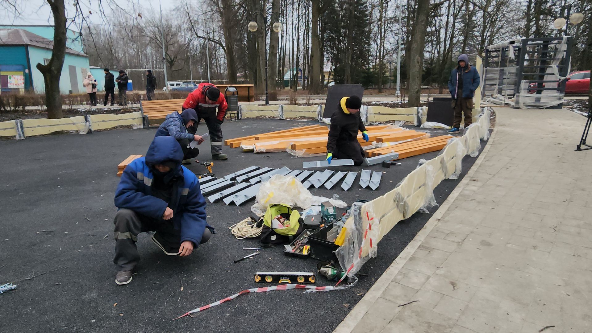 благоустройство сквера, серпухов, поселок пролетарский, дк лира, добродел, вертикалки,