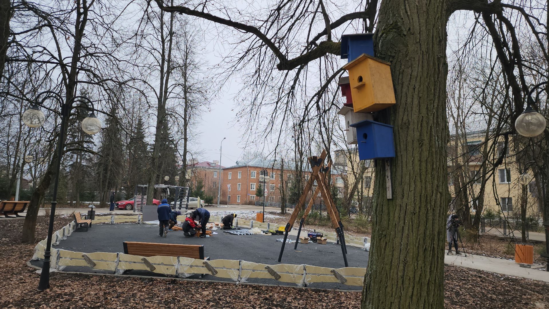 благоустройство сквера, серпухов, поселок пролетарский, дк лира, добродел, вертикалки,