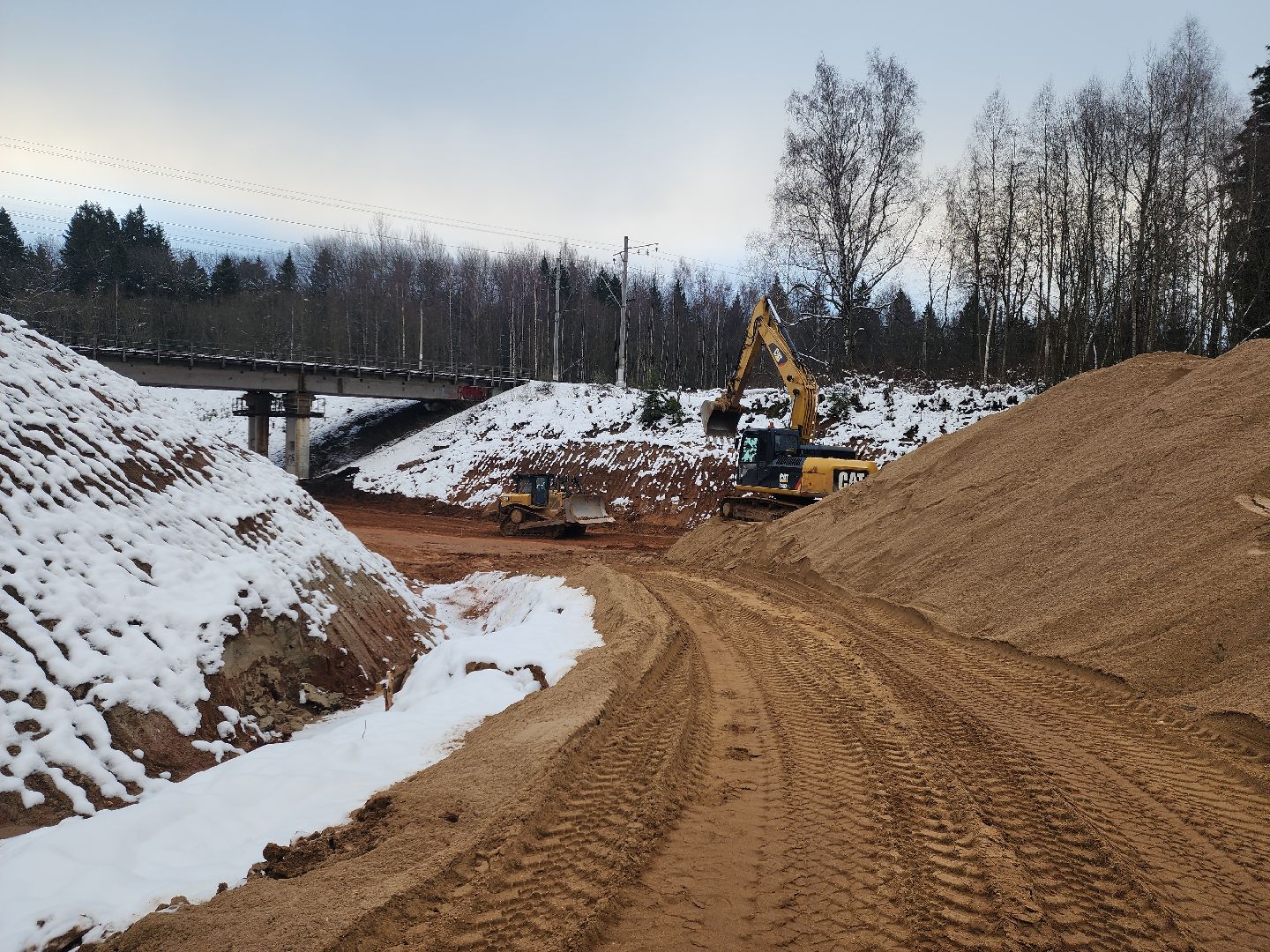 руза, тучково, строительство дороги, объездная дорога, рузский городской округ, московская область, подмосковье, вертикалки,