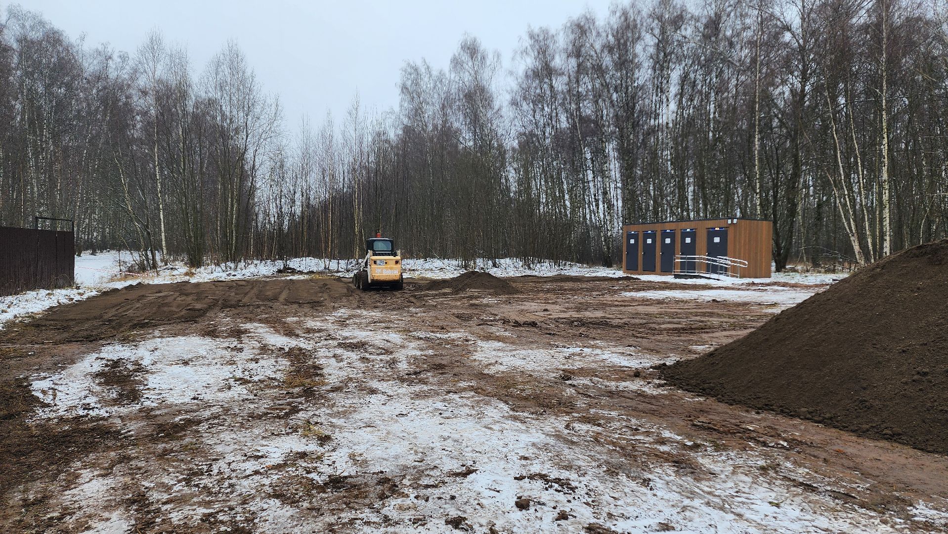 Парковка, укладка асфальта, Домодедово, Подмосковье, Лесопарк, Городской лес, Лыжня, вертикалки,