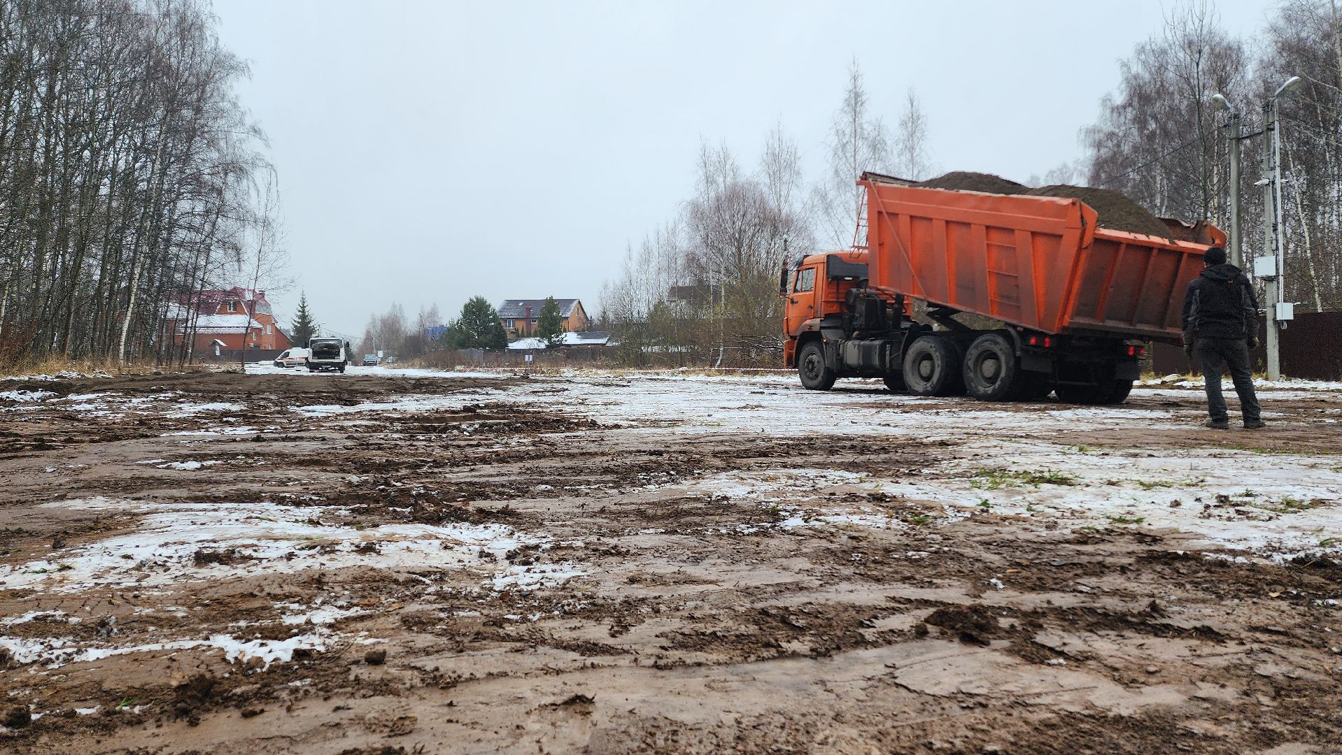 Парковка, укладка асфальта, Домодедово, Подмосковье, Лесопарк, Городской лес, Лыжня, вертикалки,