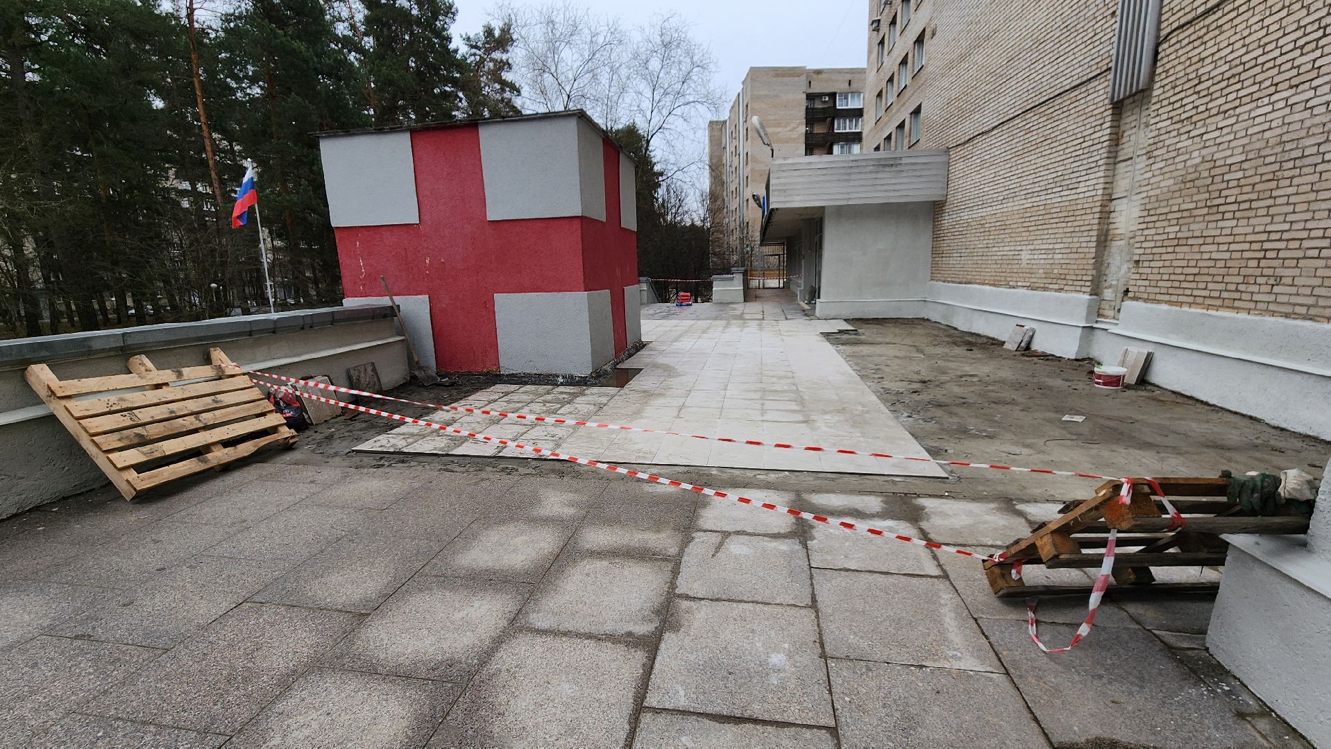 протвинская поликлиника, протвино, ремонт, ремонт входной группы, г о серпухов, вертикалки,