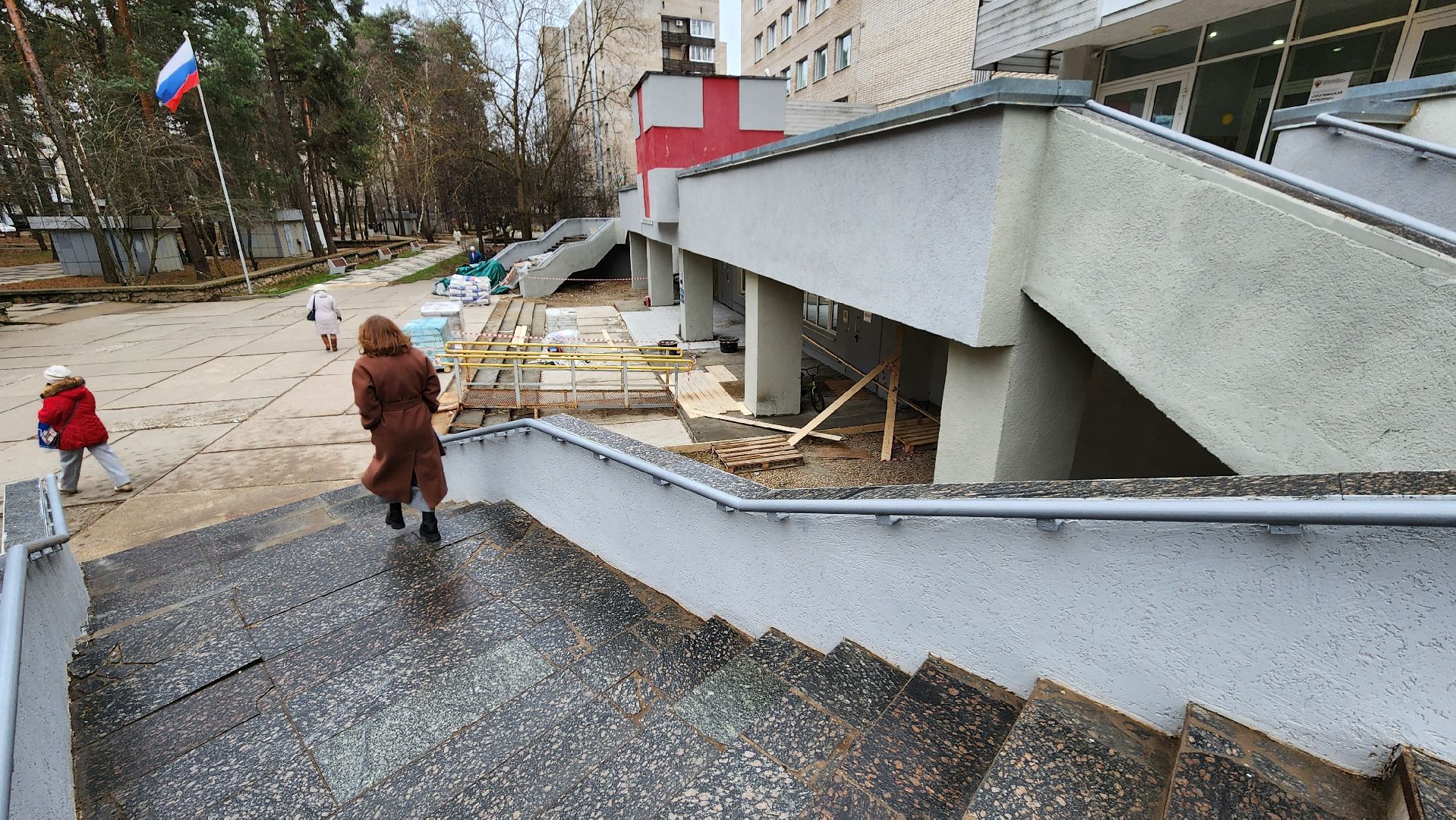 протвинская поликлиника, протвино, ремонт, ремонт входной группы, г о серпухов, вертикалки,