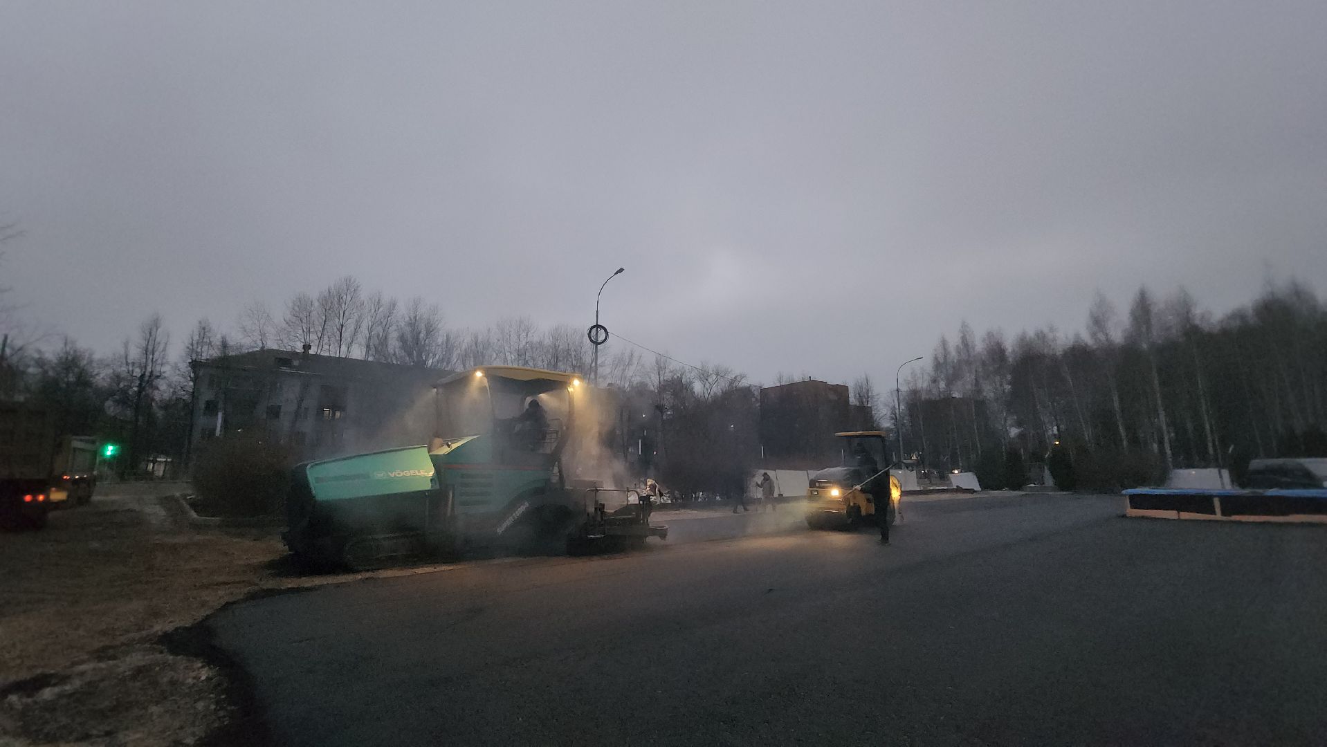 Укладка асфальта, Мемориал, Асфальтирование, Лобня, вертикалки,