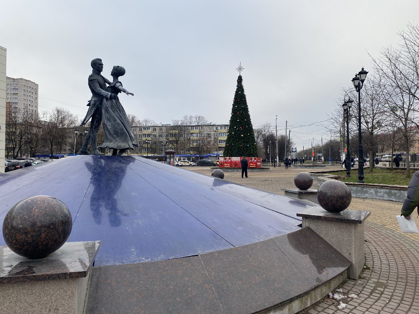 подольск, ёлка, новый год, вертикалка,