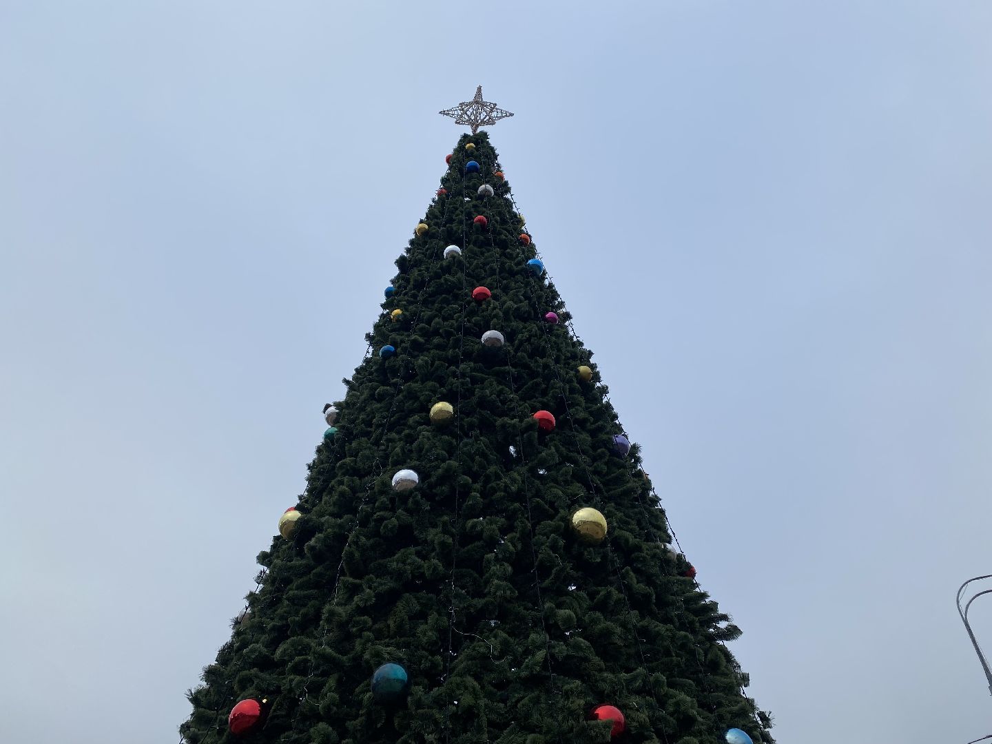 подольск, ёлка, новый год, вертикалка,