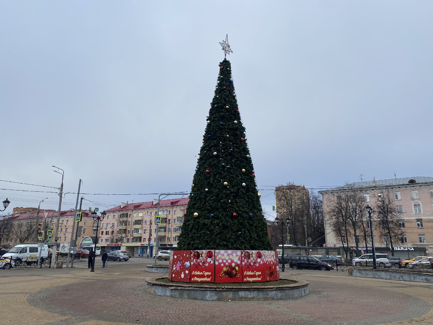 подольск, ёлка, новый год, вертикалка,