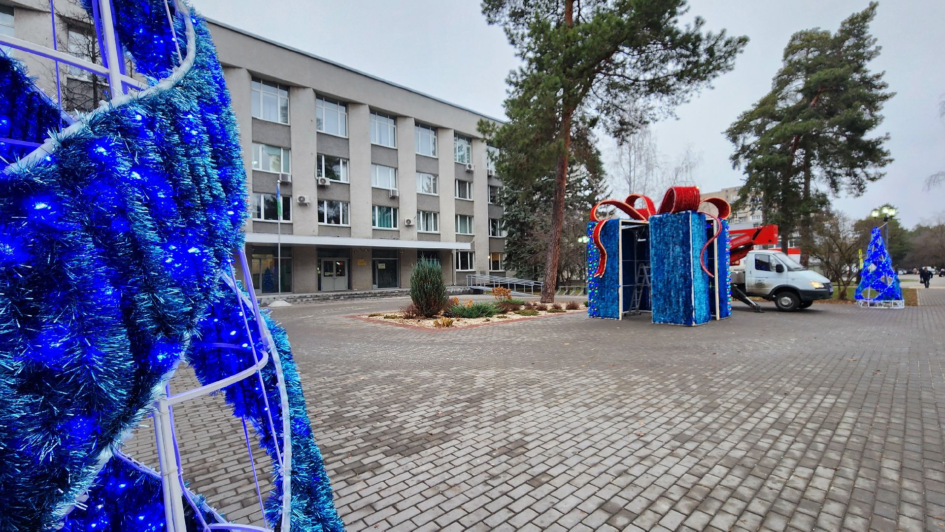 новый год, украсили город, протвино, г о серпухов, иллюминация, вертикалки,