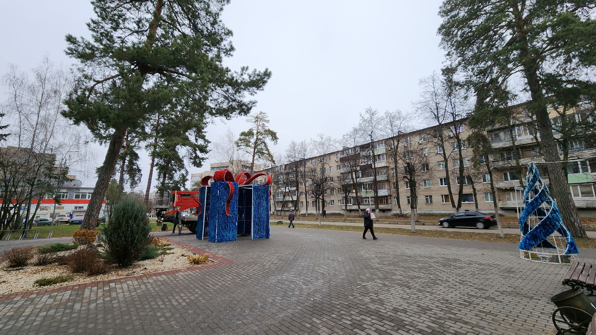 новый год, украсили город, протвино, г о серпухов, иллюминация, вертикалки,