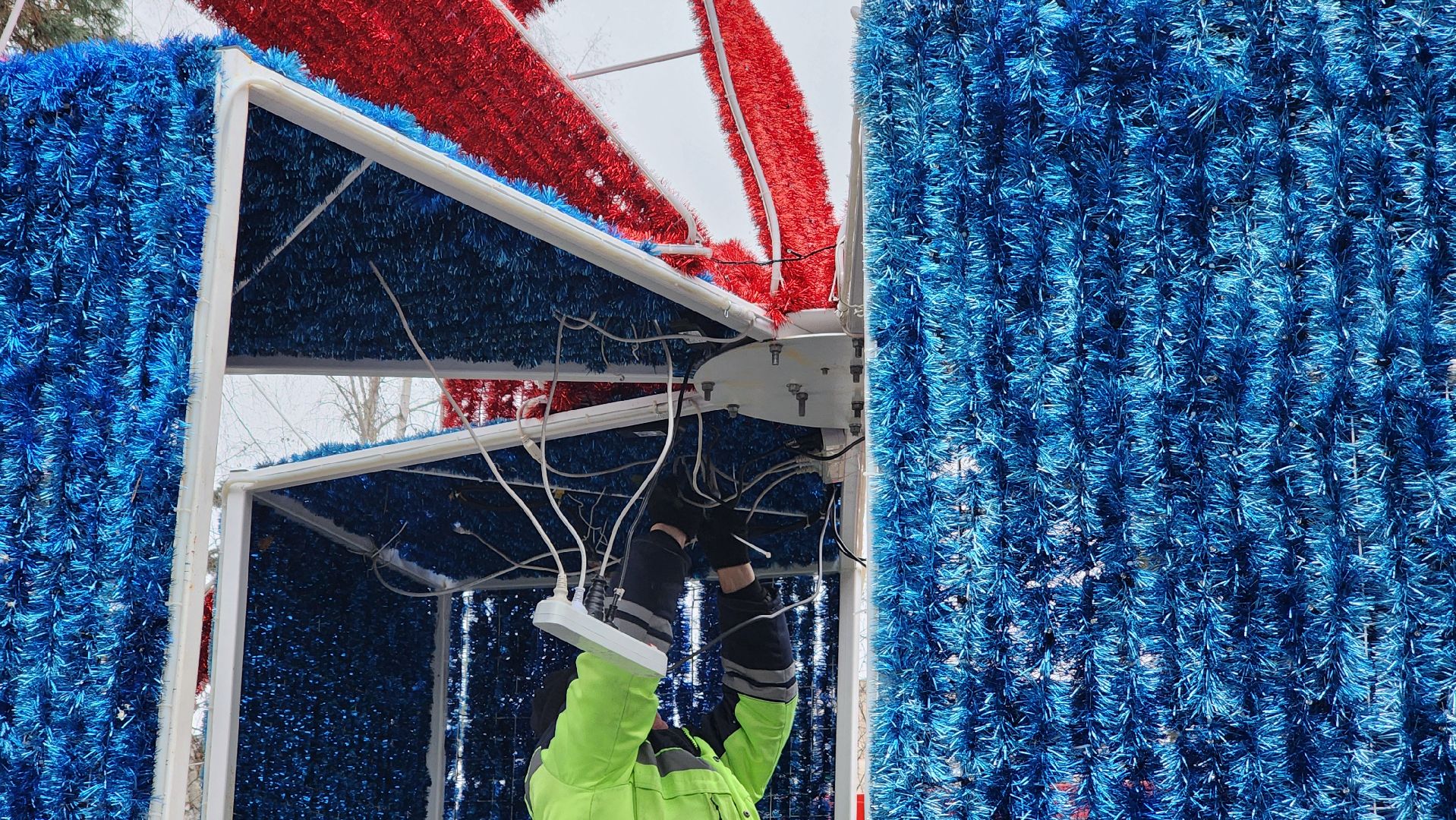 новый год, украсили город, протвино, г о серпухов, иллюминация, вертикалки,