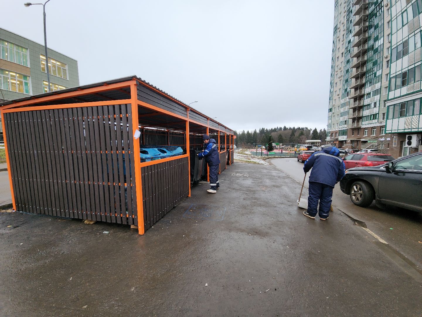 красногорск, вертикалка,контейнерная площадка,благоустройство,