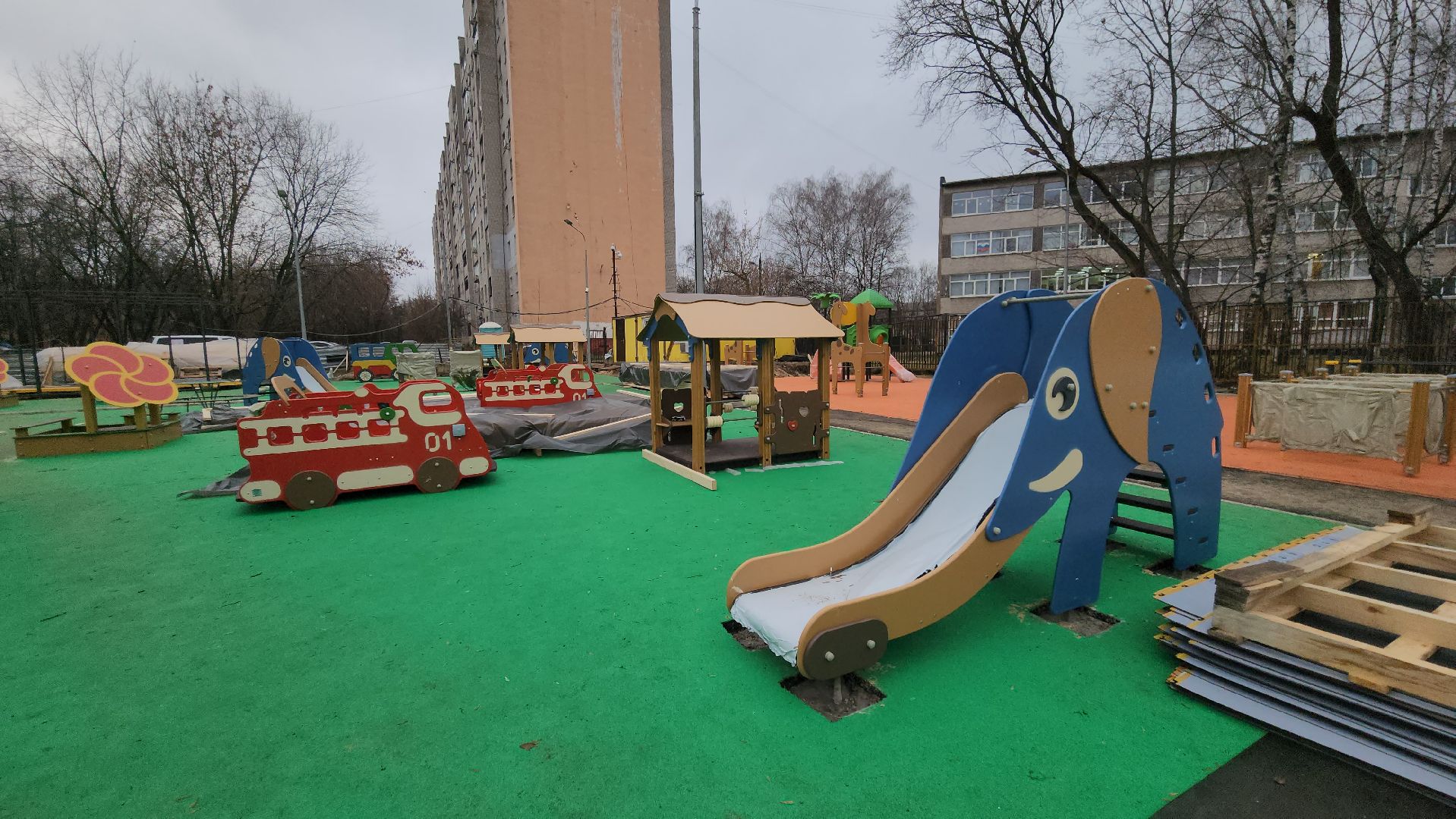 люберцы, новый детский сад, строители, вертикалки,