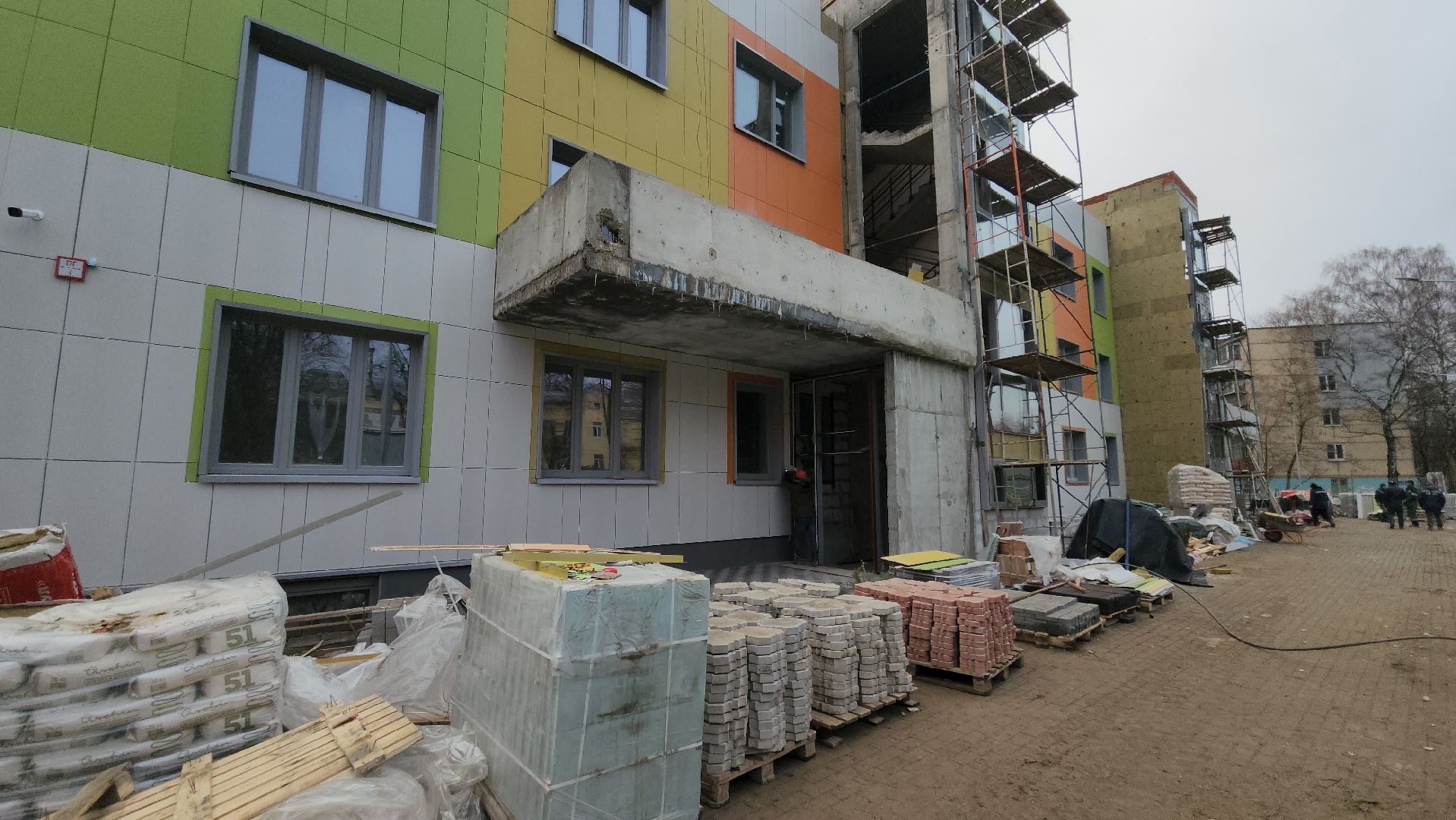 люберцы, новый детский сад, строители, вертикалки,