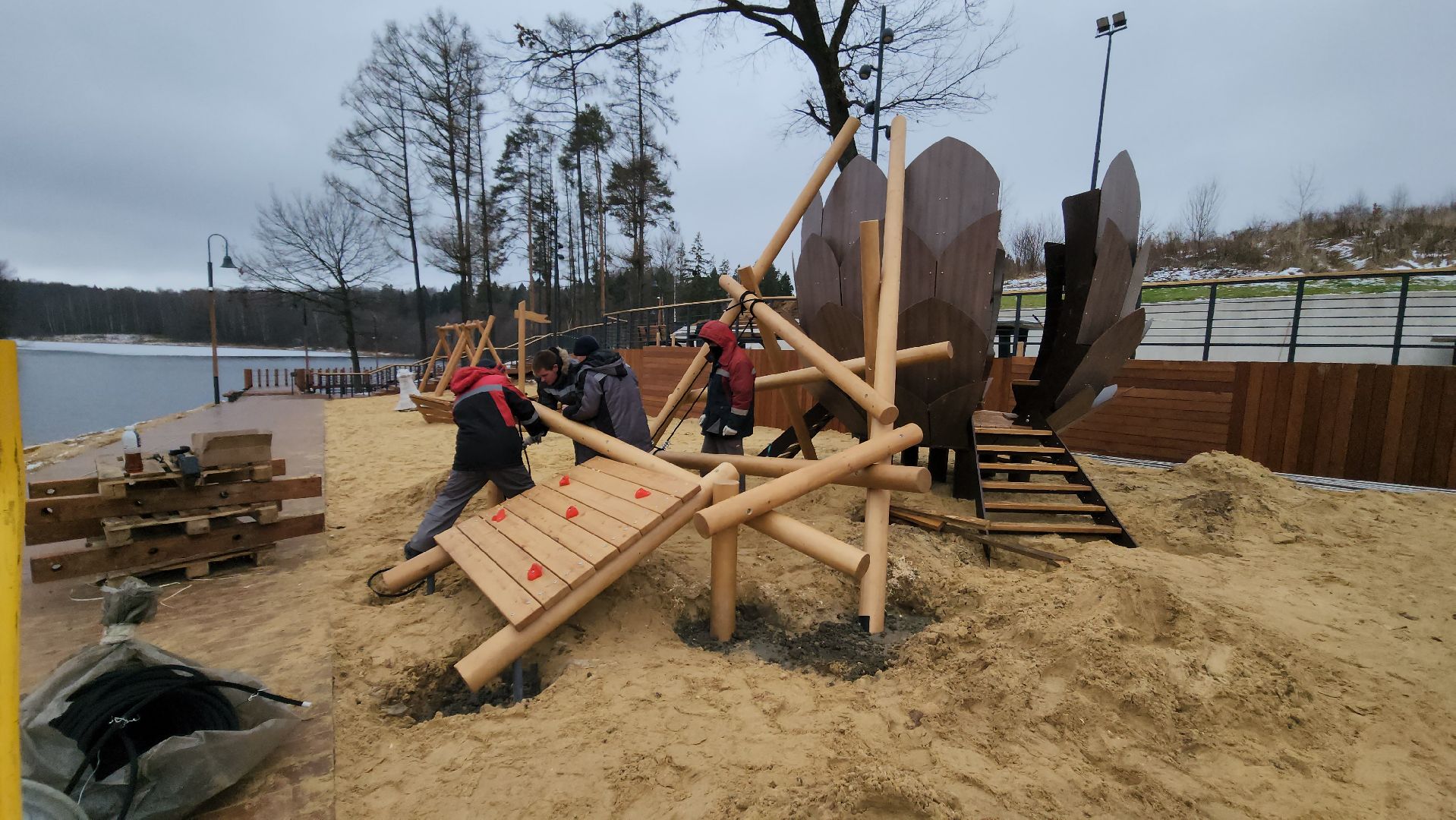 красногорск, плотина, река Синичка, благоустройство,парки красногорска,вертикалки,