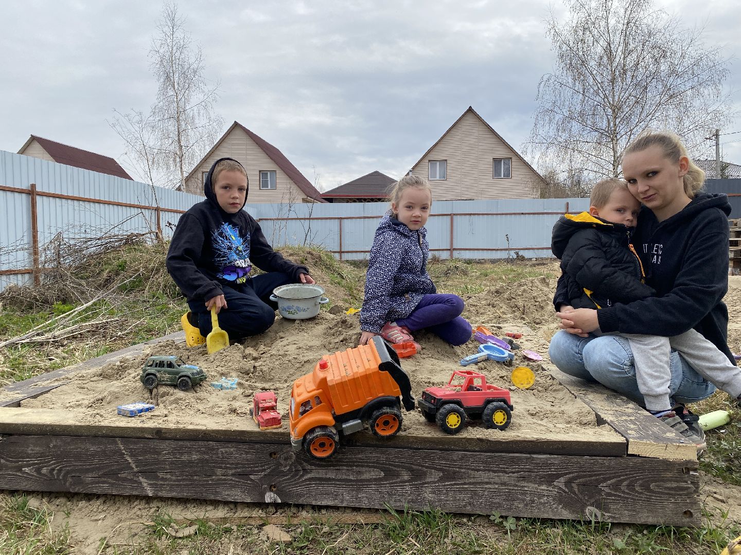 Чехов, многодетная мама, песочница, благоустройство, дети