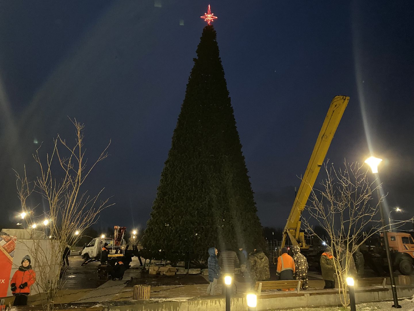 подольск, ёлка, праздник, вертикалки,