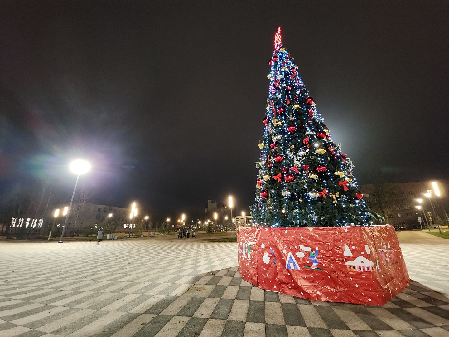 черноголовка, новый год, украшение города, вертикалка,