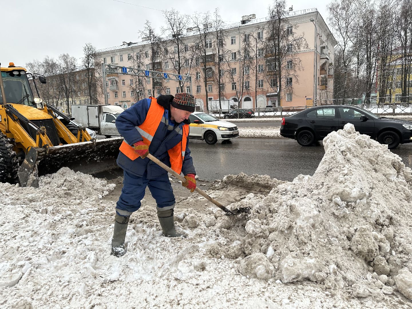 дороги, снег, очистка дорог, уборка снега, гололед,