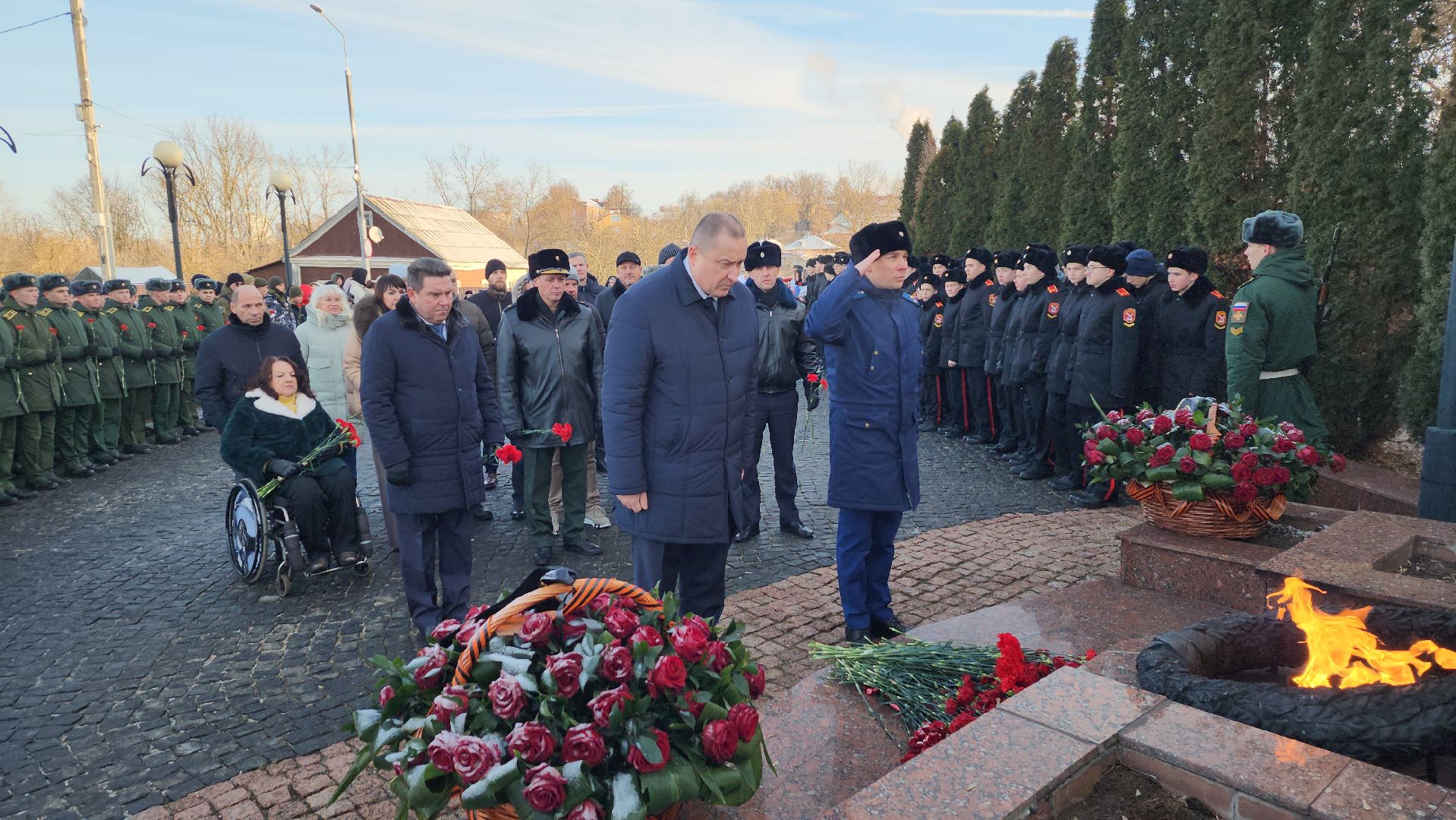 серпухов, контрнаступление под москвой, вечный огонь, соборная гора, митинг памяти,