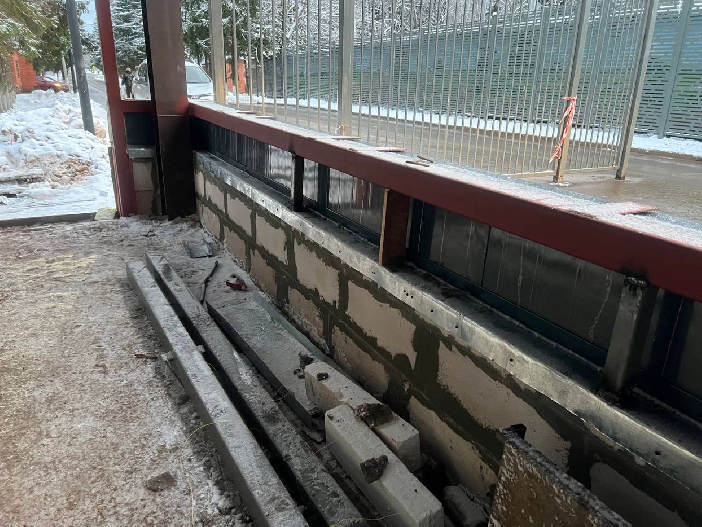 облицовка, кпп, городской округ восход, благоустойство,