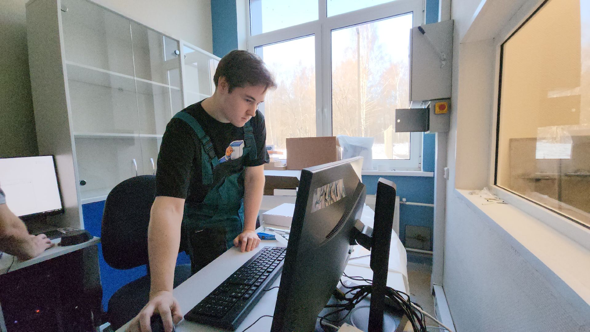 новая поликлиника, Лобня, Строительство, вертикалки,