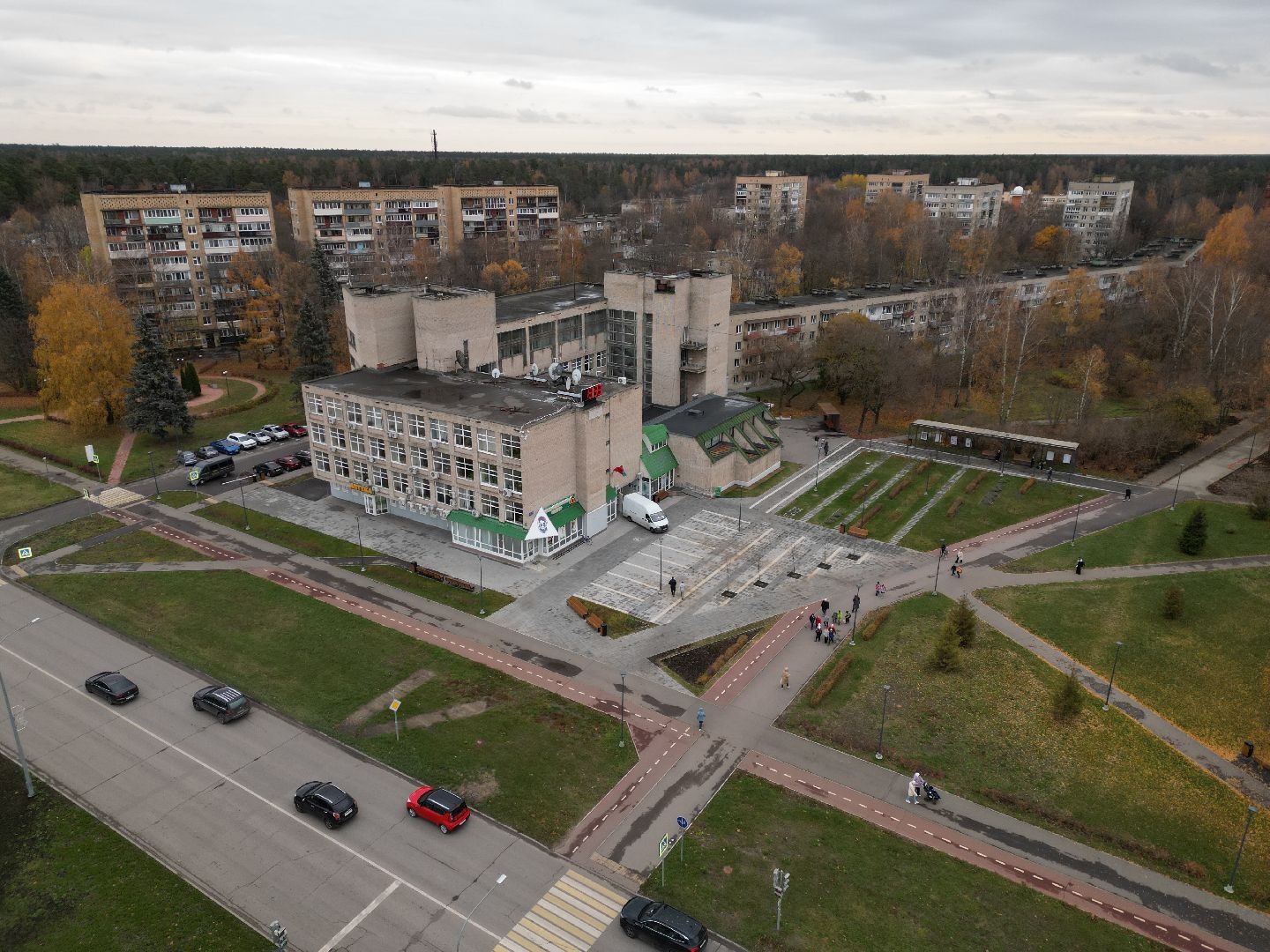 видео с коптера, черноголовка, благоустройство,