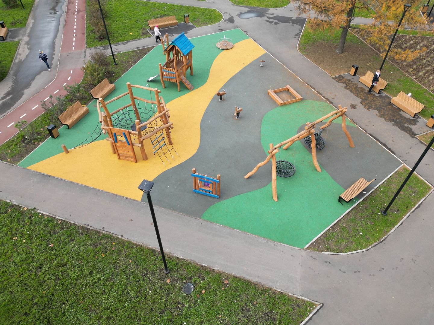 видео с коптера, черноголовка, благоустройство,