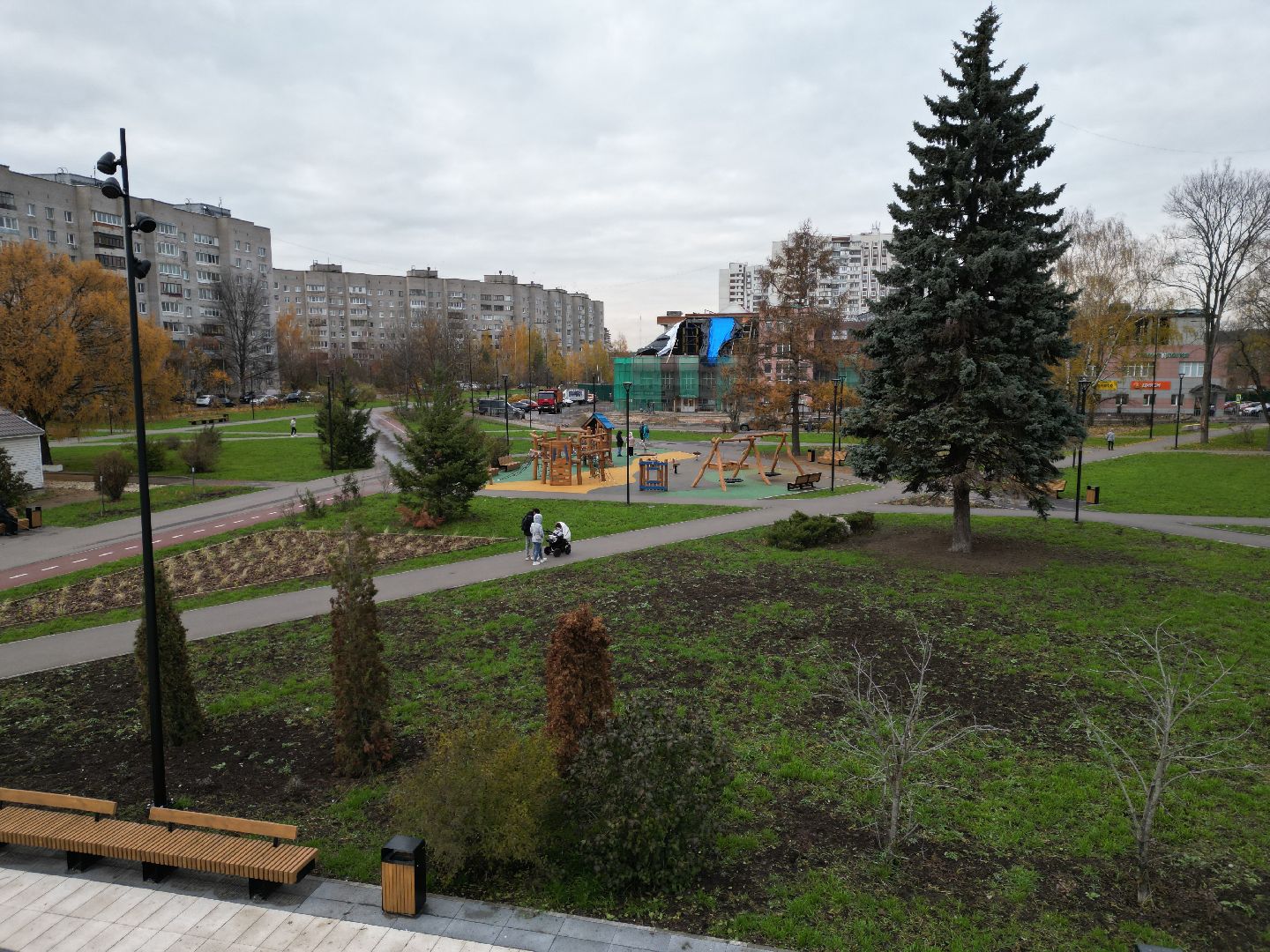 видео с коптера, черноголовка, благоустройство,