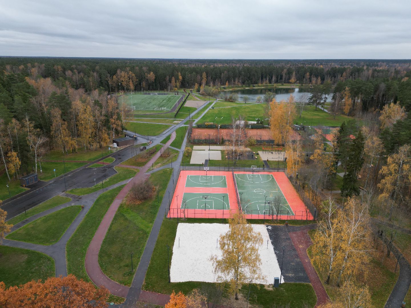 видео с коптера, стадион, черноголовка, футбол,